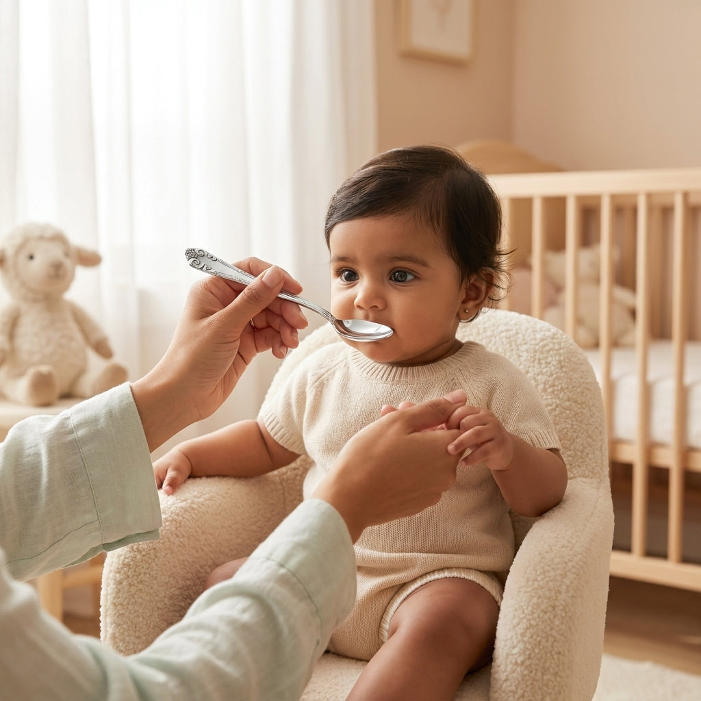 92.5 Silver Baby Spoon Gift | Manaaya
