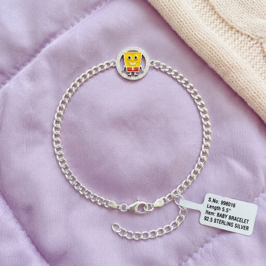 SpongeBob Bracelet for Kids | 92.5 Pure Silver | Manaaya
