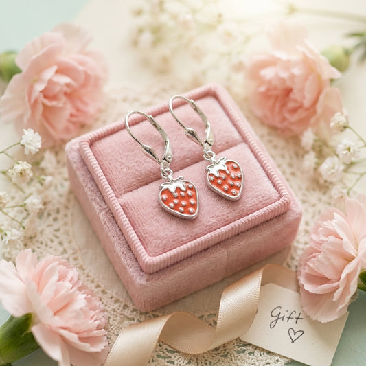 Manaaya Orange Berry Earrings