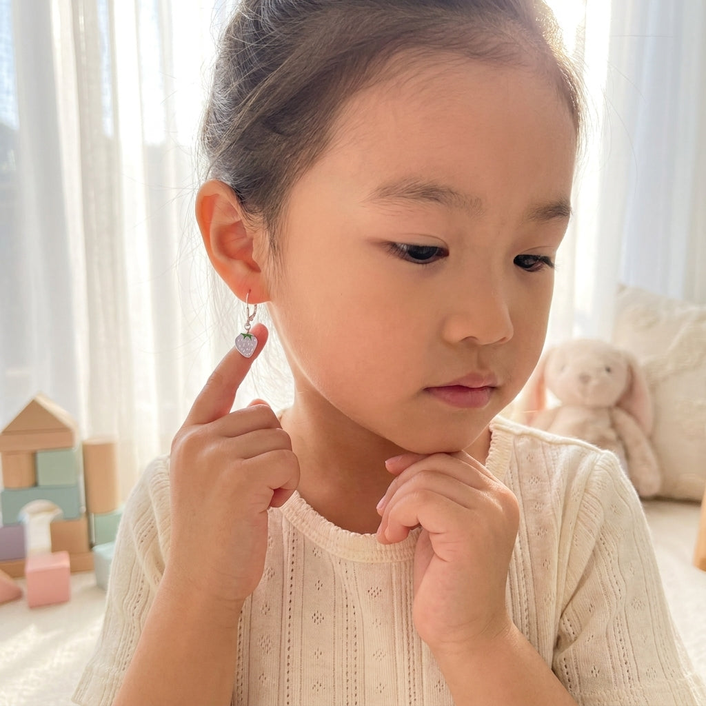 Manaaya Pink Berry Earrings