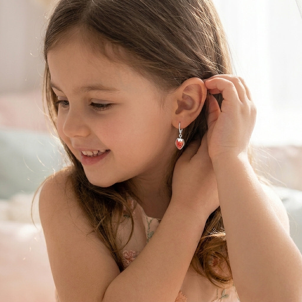 Manaaya Orange Berry Earrings