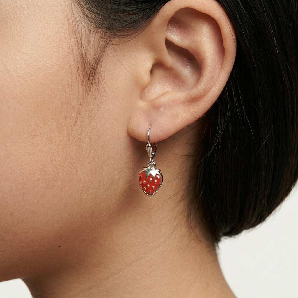 Manaaya Orange Berry Earrings