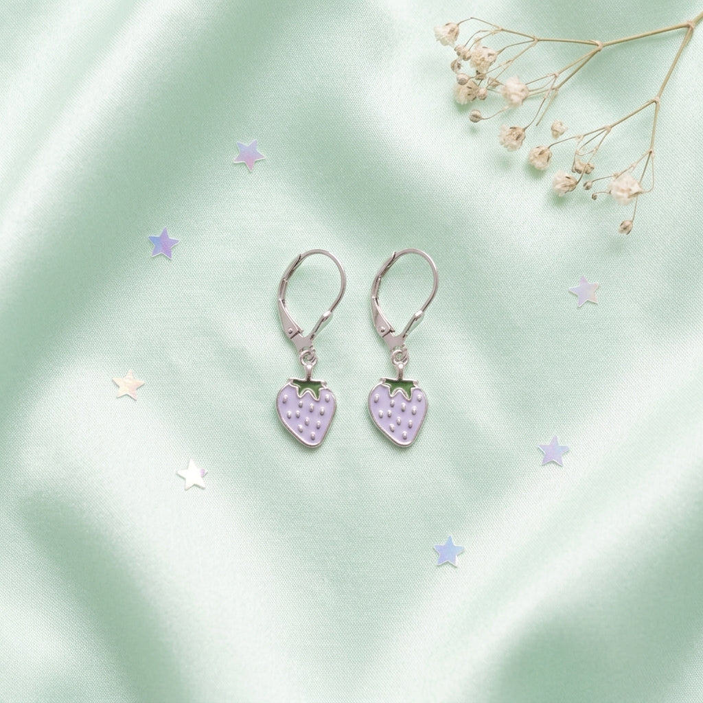 Manaaya Pink Berry Earrings