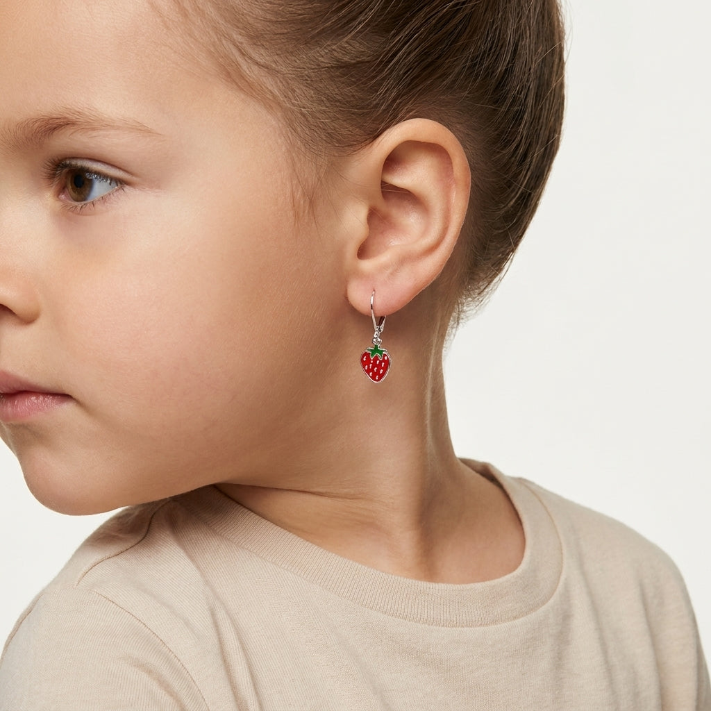 Manaaya Red Berry Earrings